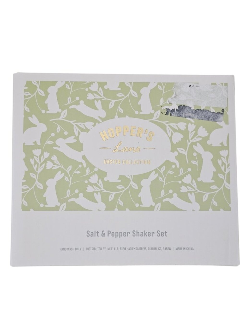 Hopper's Lane Salt And Pepper Set Easter Bunny Cabbage New In Box Collection - Picture 3 of 5